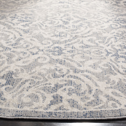Bungalow Rose Llana Light Gray/Blue Rug & Reviews Wayfair